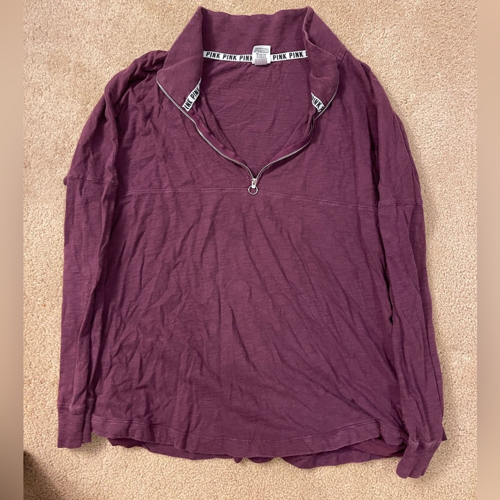 LG Pink Quarter Zip Hoodie